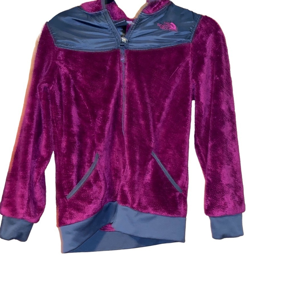 Girls north face Oso fleece hoody jacket youth L 14/16 Large